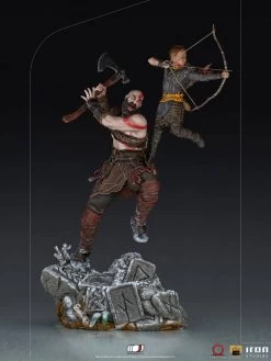 God Of War BDS Art Scale Statue 1/10 Kratos & Atreus 34 Cm