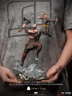 God Of War BDS Art Scale Statue 1/10 Kratos & Atreus 34 Cm -Optimal Model Geschäft x is12845 l