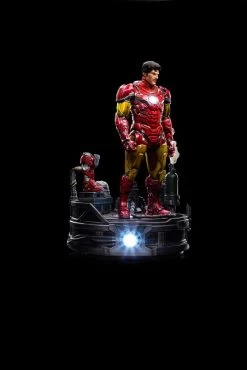 Marvel Deluxe Art Scale Statue 1/10 Iron Man Unleashed 23 Cm -Optimal Model Geschäft x is95465 c