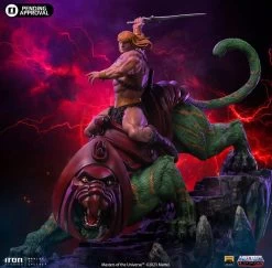 Masters Of The Universe Deluxe Art Scale Statue 1/10 He-man And Battle Cat 31 Cm -Optimal Model Geschäft x is95495 b