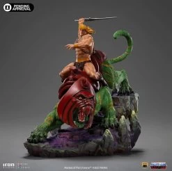 Masters Of The Universe Deluxe Art Scale Statue 1/10 He-man And Battle Cat 31 Cm -Optimal Model Geschäft x is95495 c