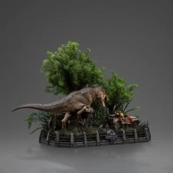 Jurassic Park Demi Art Scale Statue 1/20 T-Rex Chase -Optimal Model Geschäft x is95716 m