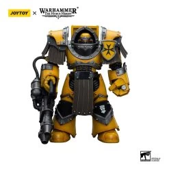 Warhammer The Horus Heresy Actionfigur 1/18 Imperial Fists Legion Cataphractii Terminator Squad Legion Cataphractii With Heavy Flamer 12 Cm