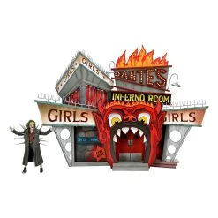 Beetlejuice (1988) Diorama Trenchcoat With Spikes Inferno Room Deluxe Set -Optimal Model Geschäft x neca60625 01