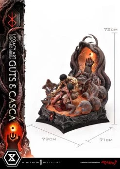 Berserk Ultimate Legacy Art Kentaro Miura Statue 1/4 Guts & Casca Bonus Version 72 Cm -Optimal Model Geschäft x p1slabr 03 c