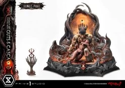 Berserk Ultimate Legacy Art Kentaro Miura Statue 1/4 Guts & Casca Bonus Version 72 Cm