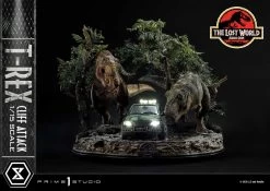 Jurassic World: The Lost World Statue 1/15 T-Rex Cliff Attack 53 Cm