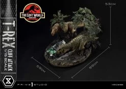 Jurassic World: The Lost World Statue 1/15 T-Rex Cliff Attack 53 Cm -Optimal Model Geschäft x p1slmcjp 09 c