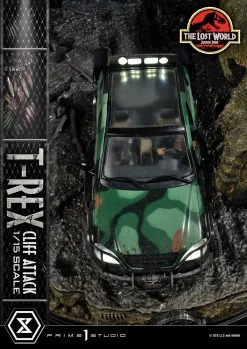 Jurassic World: The Lost World Statue 1/15 T-Rex Cliff Attack 53 Cm -Optimal Model Geschäft x p1slmcjp 09 x