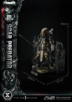 The Alien Vs. Predator Museum Masterline Series Statue 1/3 Scar Predator Deluxe Bonus Version 93 Cm -Optimal Model Geschäft x p1smmpr 04dxs f