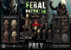 Prey (Movie) Museum Masterline Series Statue 1/3 Feral Predator Deluxe Bonus Version 89 Cm -Optimal Model Geschäft x p1smmpr 07dxs s