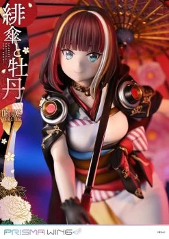 Original Illustration By Fuzichoco Prisma Wing PVC Statue 1/7 Scarlet Umbrella And Peony Deluxe Version 32 Cm -Optimal Model Geschäft x p1spwfzcc 01pdx f