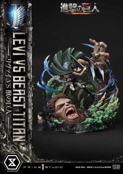 Attack On Titan Ultimate Premium Masterline Series Statue 1/4 Levi Versus Beast Titan Bonus Version 73 Cm -Optimal Model Geschäft x p1supmaot 02 c 1