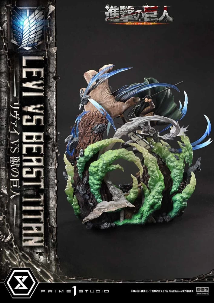 Attack On Titan Ultimate Premium Masterline Series Statue 1/4 Levi Versus Beast Titan 73 Cm 15 Attack On Titan Ultimate Premium Masterline Series Statue 1/4 Levi Versus Beast Titan 73 Cm – Bild 13