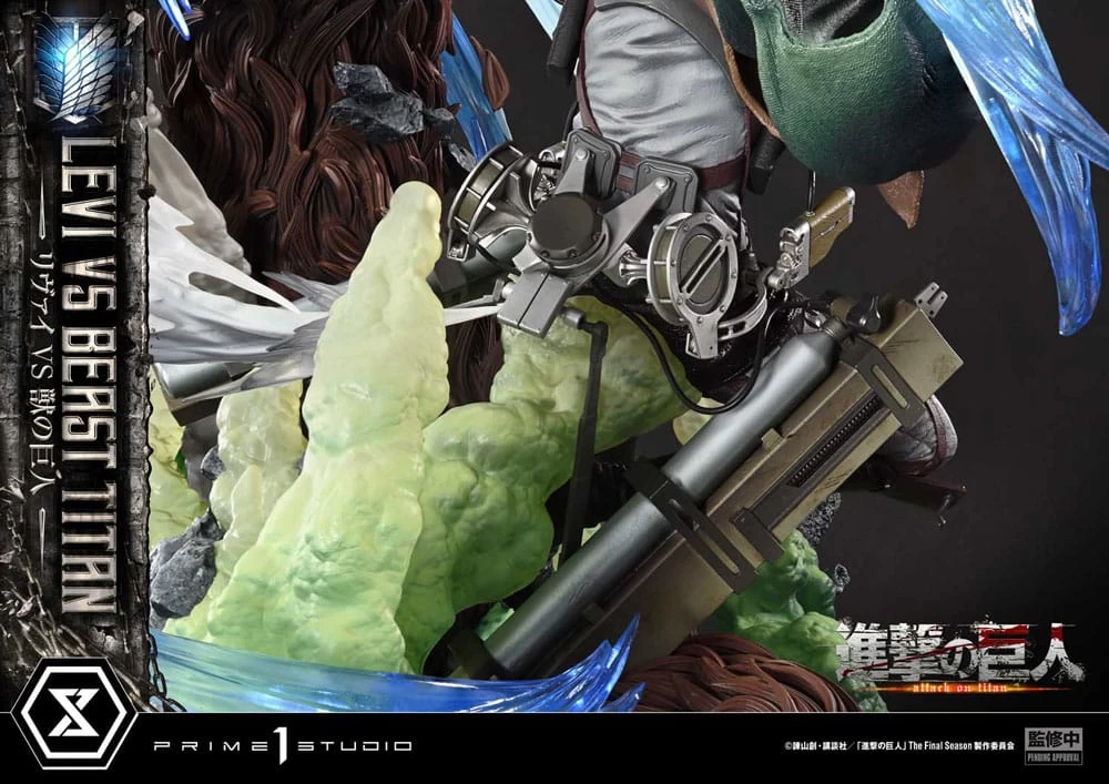 Attack On Titan Ultimate Premium Masterline Series Statue 1/4 Levi Versus Beast Titan 73 Cm 7 Attack On Titan Ultimate Premium Masterline Series Statue 1/4 Levi Versus Beast Titan 73 Cm – Bild 5