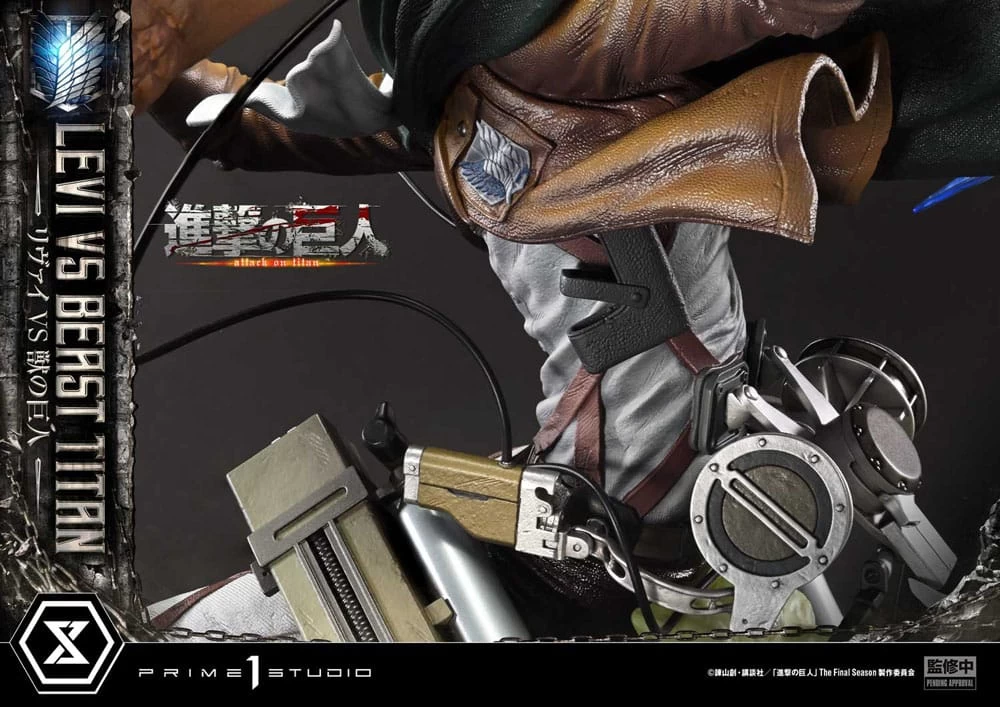 Attack On Titan Ultimate Premium Masterline Series Statue 1/4 Levi Versus Beast Titan 73 Cm 9 Attack On Titan Ultimate Premium Masterline Series Statue 1/4 Levi Versus Beast Titan 73 Cm – Bild 7