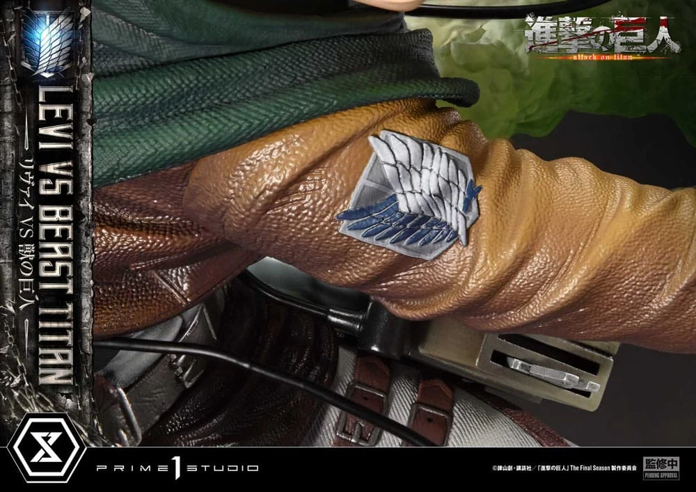 Attack On Titan Ultimate Premium Masterline Series Statue 1/4 Levi Versus Beast Titan 73 Cm 11 Attack On Titan Ultimate Premium Masterline Series Statue 1/4 Levi Versus Beast Titan 73 Cm – Bild 9