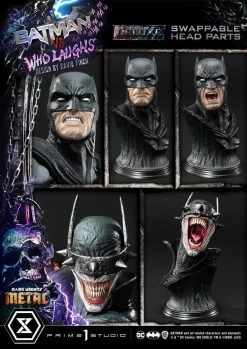 Dark Nights: Metal Ultimate Premium Masterline Series Statue 1/4 Batman VS Batman Who Laughs Deluxe Bonus Version 67 Cm -Optimal Model Geschäft x p1supmdcmt 01dxs c