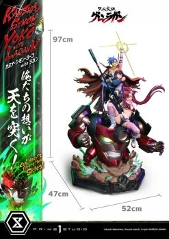 Gurren Lagann Ultimate Premium Masterline Series Statue 1/4 Kamina, Simon & Yoko With Lagann 97 Cm -Optimal Model Geschäft x p1supmgl 01 c
