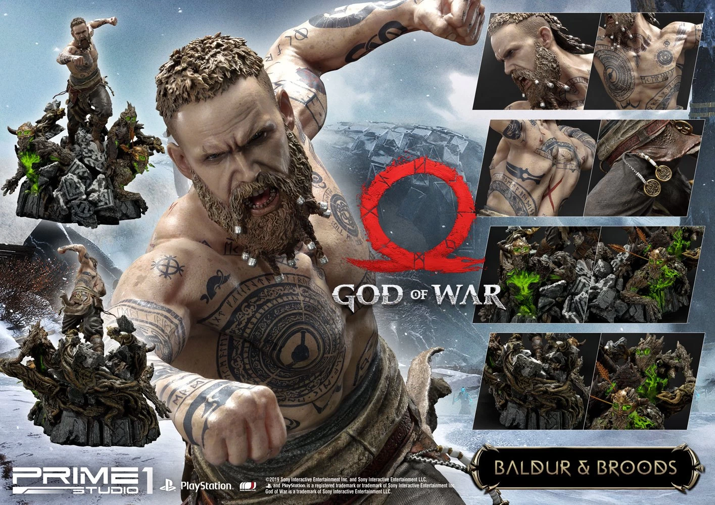 God Of War (2018) Statue Baldur & Broods 62 Cm 17 God Of War (2018) Statue Baldur & Broods 62 Cm – Bild 15