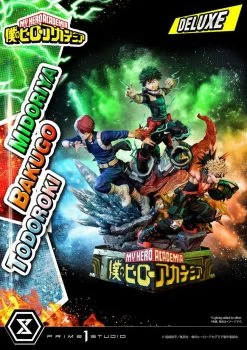 My Hero Academia: Deluxe Midoriya With Bakugo And Todoroki 1:4 Scale Statue