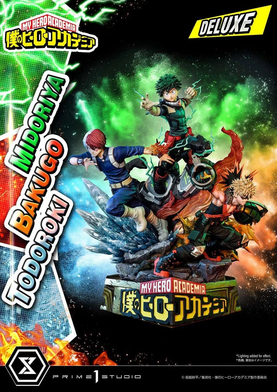 My Hero Academia: Deluxe Midoriya With Bakugo And Todoroki 1:4 Scale Statue 3 My Hero Academia: Deluxe Midoriya With Bakugo And Todoroki 1:4 Scale Statue