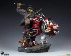 Teenage Mutant Ninja Turtles Statue 1/4 The Last Ronin On Bike 53 Cm -Optimal Model Geschäft x pcs912086 j