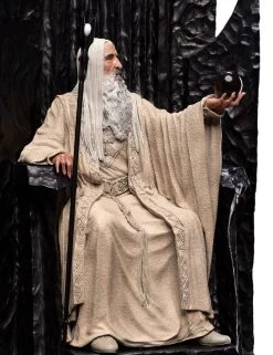 Der Herr Der Ringe Statue 1/6 Saruman The White On Throne 110 Cm